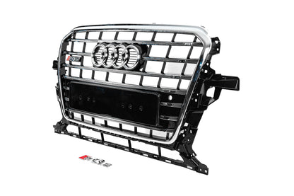 Front Grille SQ-Style (2012-2017, black) for Audi Q5 2008-2017 - image 2