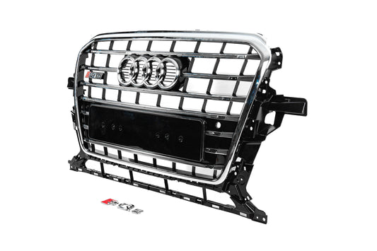 Front Grille SQ-Style (2012-2017, black) for Audi Q5 2008-2017 - image 2