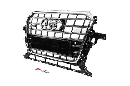 Front Grille SQ-Style (2012-2017, black) for Audi Q5 2008-2017 - image 2