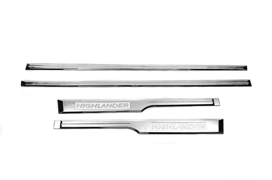 Chrome door moldings Libao (ABS) for Toyota Highlander 2013-2019 - Reelken Auto