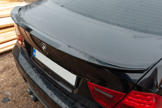 M4-Style Spoiler (for E90, primed for painting) for BMW 3 Series E90/E91 2005-2011 - image 1