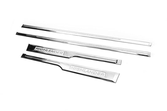 Chrome door moldings Libao (ABS) for Toyota Highlander 2013-2019 - Reelken Auto