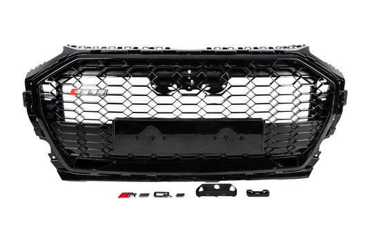 Front Grille RSQ-Style (2020-2025, black) for Audi Q5 2017-2025 - image 1