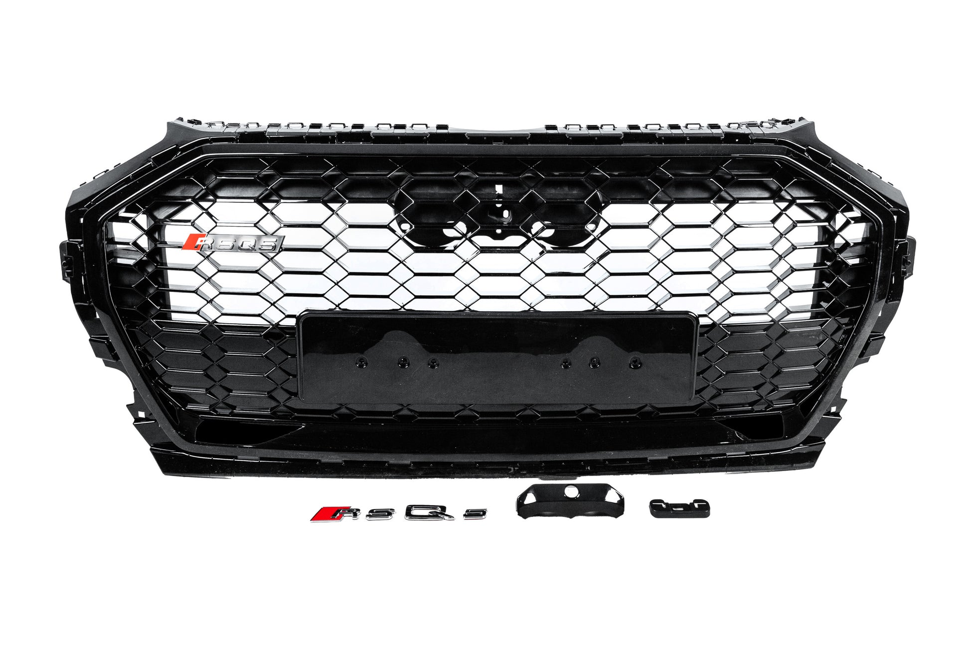 Front Grille RSQ-Style (2020-2025, black) for Audi Q5 2017-2025 - image 1