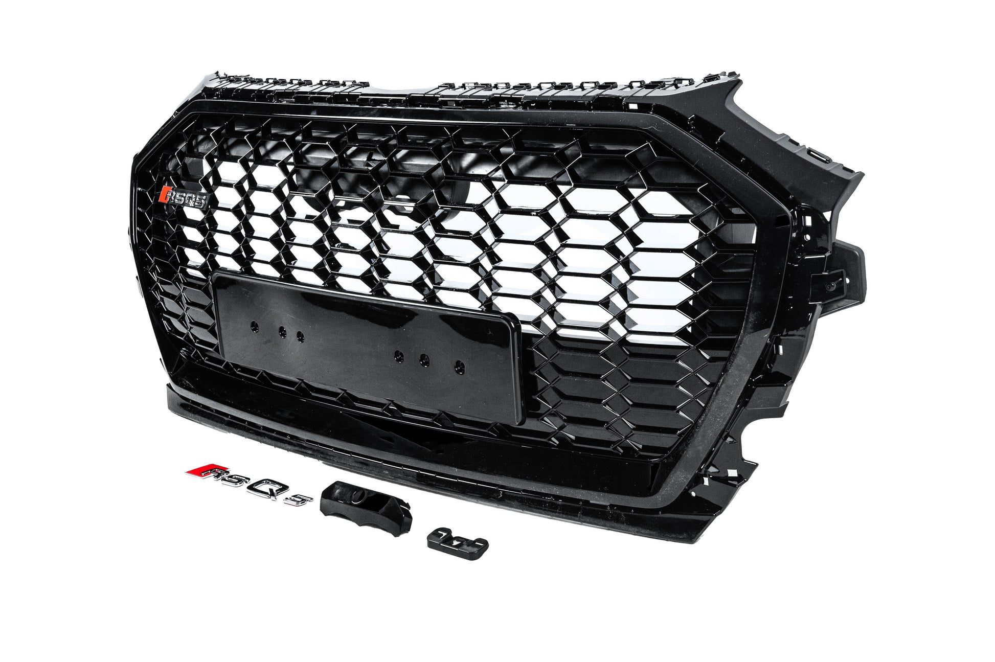 Front Grille RSQ-Style (2020-2025, black) for Audi Q5 2017-2025 - image 2