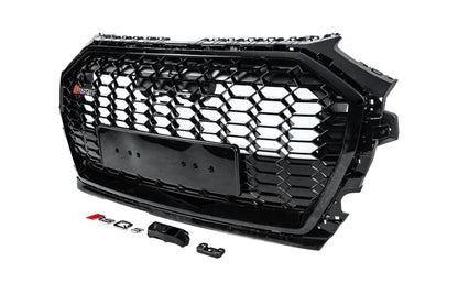 Front Grille RSQ-Style (2020-2025, black) for Audi Q5 2017-2025 - image 2