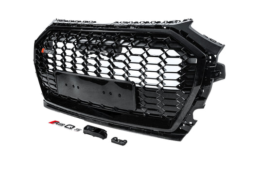 Front Grille RSQ-Style (2020-2025, black) for Audi Q5 2017-2025 - image 2