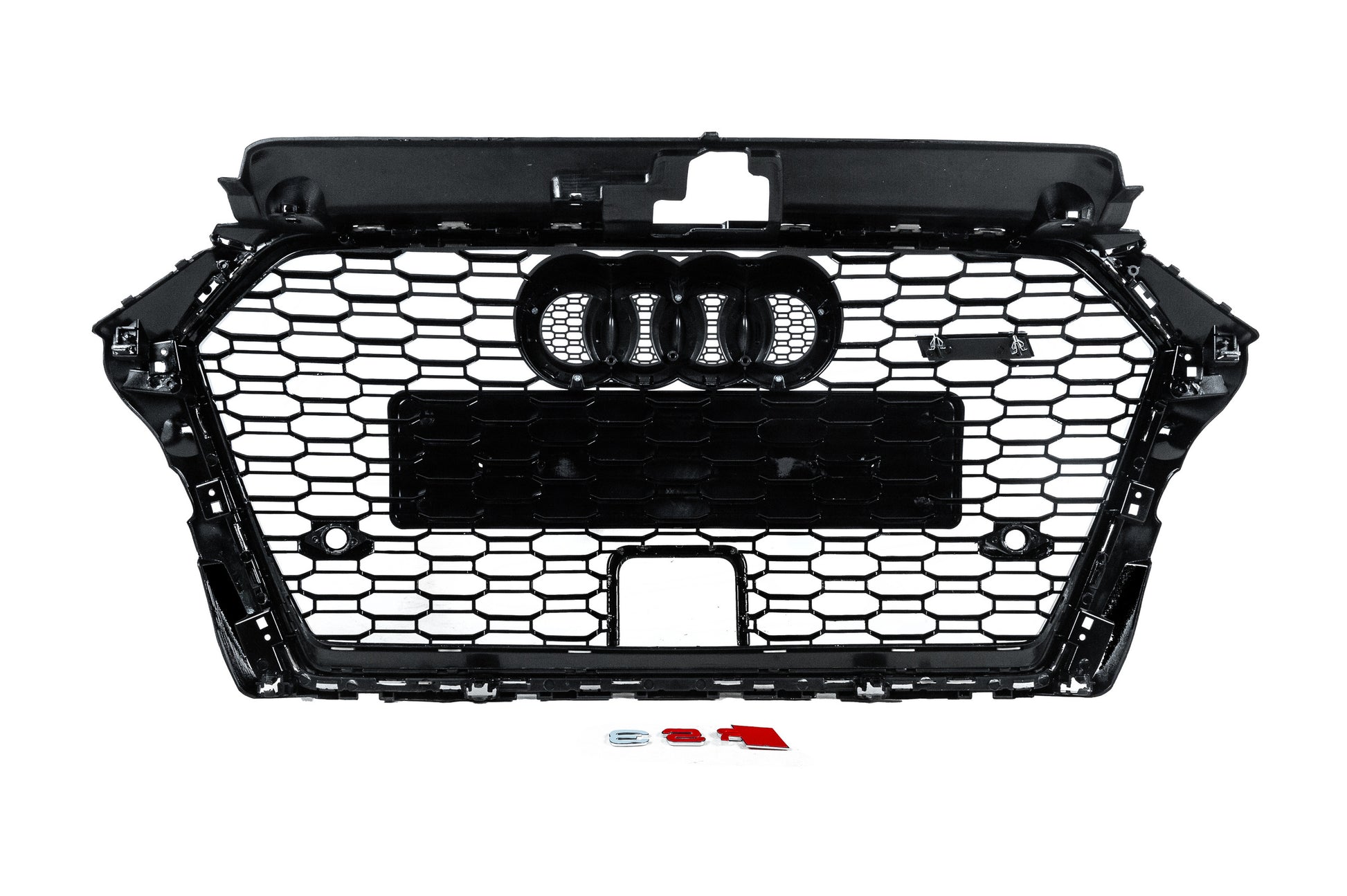 Front Grille RS-Style (2016-2020, black-grey) for Audi A3 2012-2020 - image 4