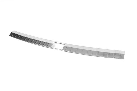 Cover on the rear threshold Carmos mat (stainless steel) for Volkswagen Tiguan 2016-2023 - Reelken Auto