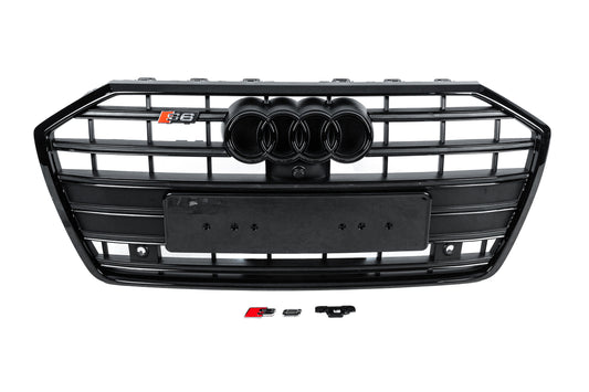 Front Grille S-Style (black) for Audi A6 C8 2018- - image 1