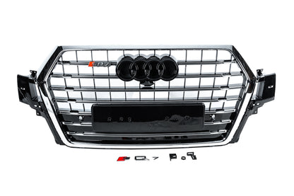 Front Grille SQ-Style V-2 (2015-2019, black) for Audi Q7 2015–2026 - image 1