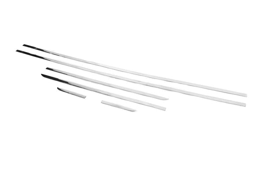 Stainless Steel Door Moulding Covers (6 pcs) for Mercedes C-class W204 2007-2015 - image 2