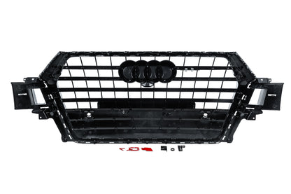 Front Grille SQ-Style V-2 (2015-2019, black) for Audi Q7 2015- - image 4