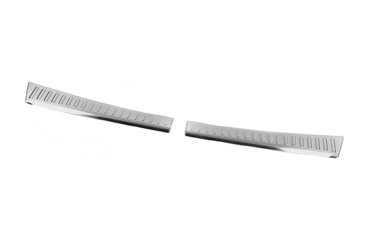 Rear bumper sill protector Carmos matte (stainless steel) for Dacia Sandero 2021- - image 1