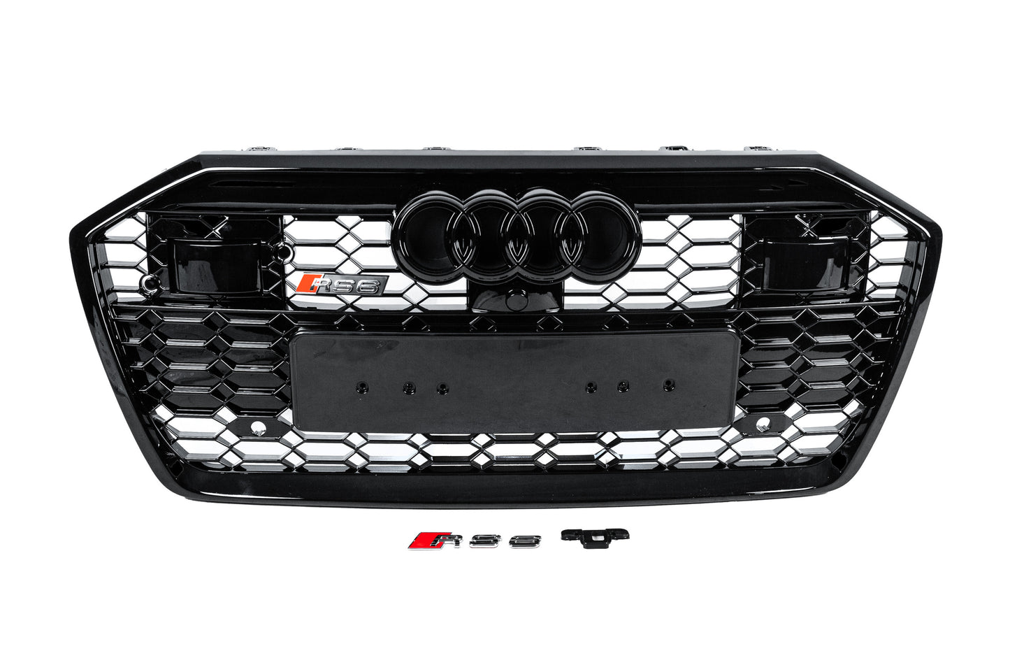 Front Grille RS-Style (with ACC, black) for Audi A6 C8 2018–2025 - image 1