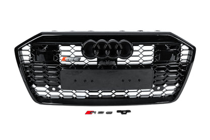Front Grille RS-Style (with ACC, black) for Audi A6 C8 2018- - image 1