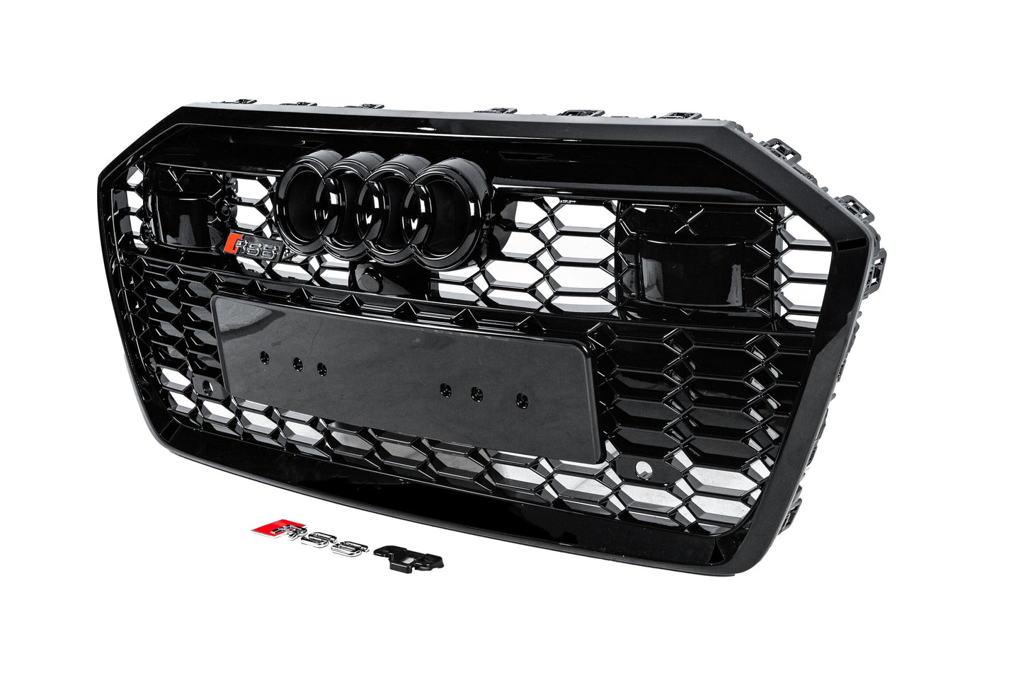 Front Grille RS-Style (with ACC, black) for Audi A6 C8 2018–2025 - image 2