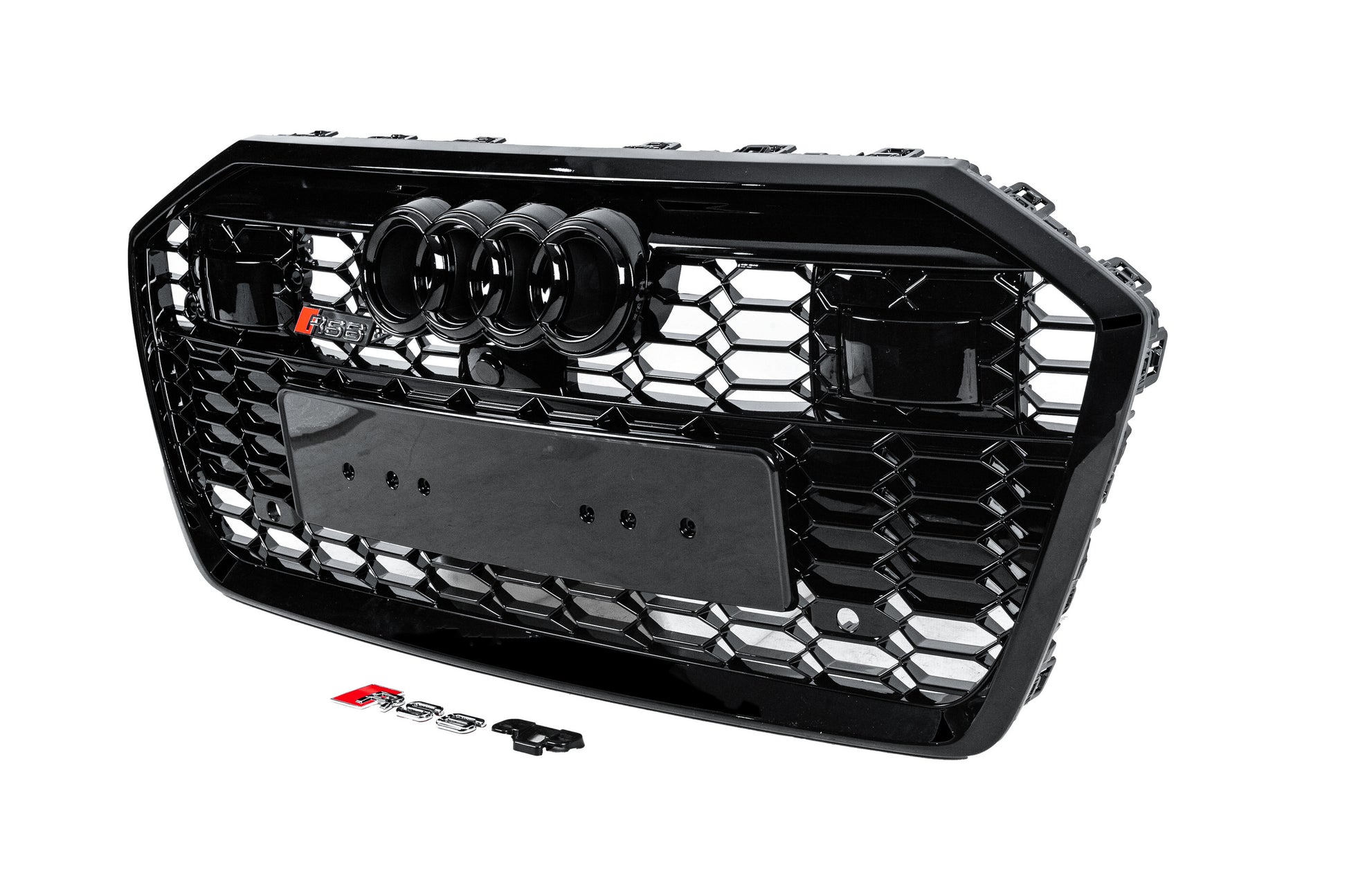 Front Grille RS-Style (with ACC, black) for Audi A6 C8 2018–2025 - image 2
