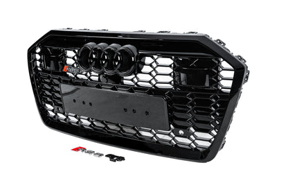 Front Grille RS-Style (with ACC, black) for Audi A6 C8 2018–2025 - image 2