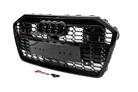 Front Grille RS-Style (with ACC, black) for Audi A6 C8 2018- - image 2