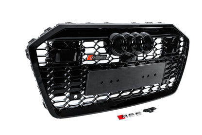 Front Grille RS-Style (with ACC, black) for Audi A6 C8 2018- - image 3
