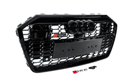 Front Grille RS-Style (with ACC, black) for Audi A6 C8 2018–2025 - image 3