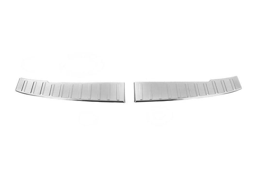 Cover on the rear bumper Carmos mat (stainless steel) for Dacia Sandero 2021↗ - Reelken Auto