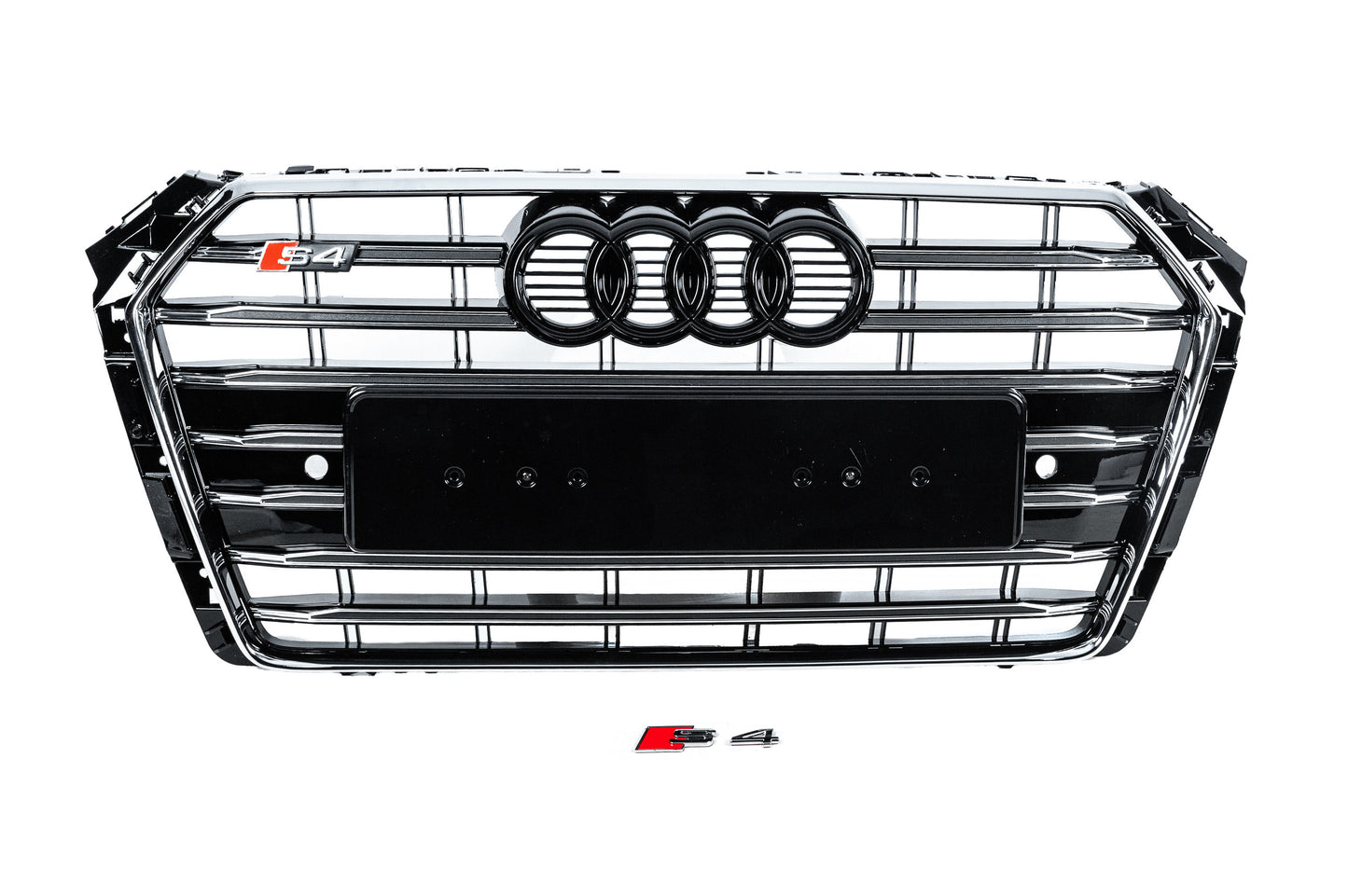 Front Grille S-Style (2016-2019, black) for Audi A4 B9 2015-2024 - image 1