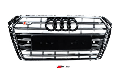 Front Grille S-Style (2016-2019, black) for Audi A4 B9 2015-2024 - image 1