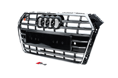 Front Grille S-Style (2016-2019, black) for Audi A4 B9 2015-2024 - image 2