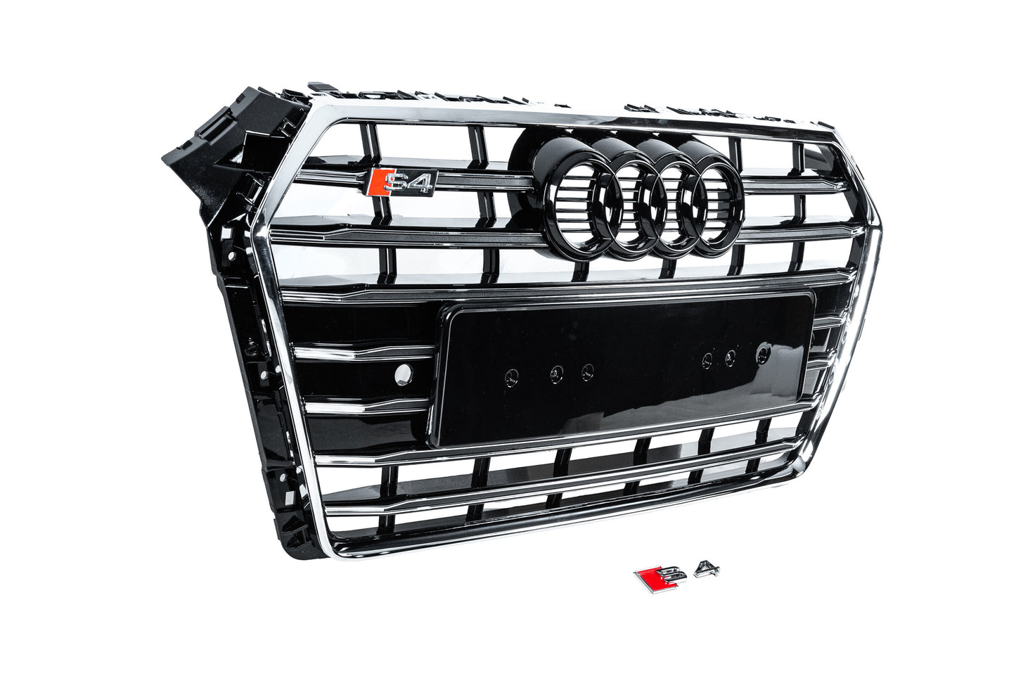 Front Grille S-Style (2016-2019, black) for Audi A4 B9 2015-2024 - image 3