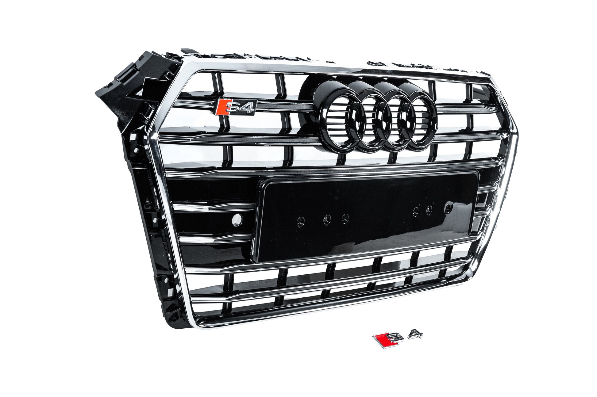 Front Grille S-Style (2016-2019, black) for Audi A4 B9 2015-2024 - image 3