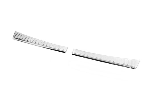 Rear bumper sill protector Carmos gloss stainless steel for Dacia Sandero 2021- - image 2