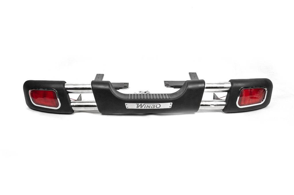 Rear protection D124537 (stainless steel) for Mitsubishi L200 2006-2015 - Reelken Auto