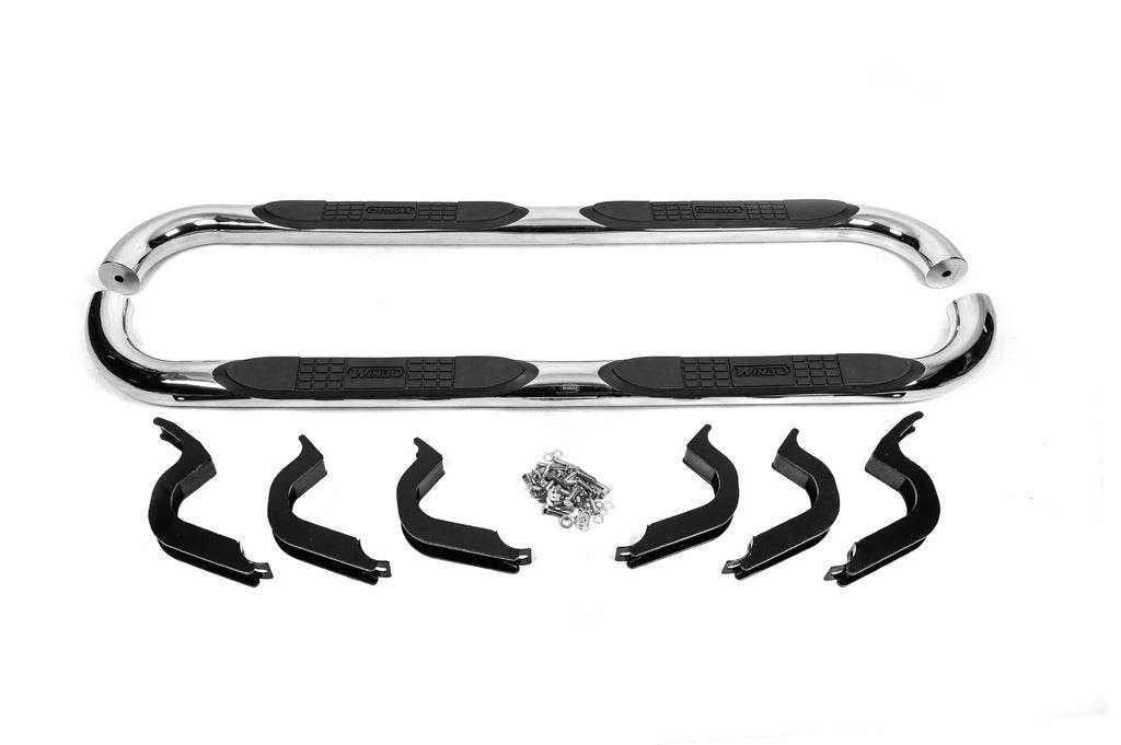 Side pipes B098601 (2 pcs., stainless steel) for Toyota FJ Cruiser - Reelken Auto