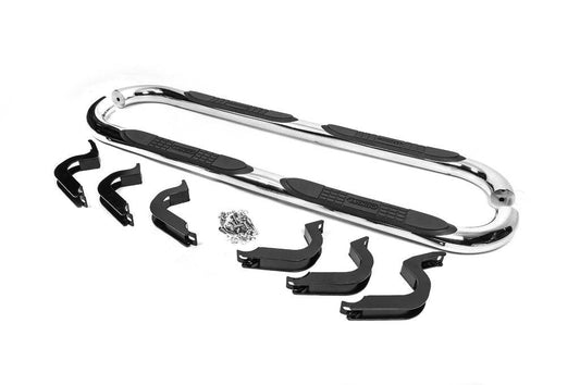 Side pipes B098601 (2 pcs., stainless steel) for Toyota FJ Cruiser - Reelken Auto