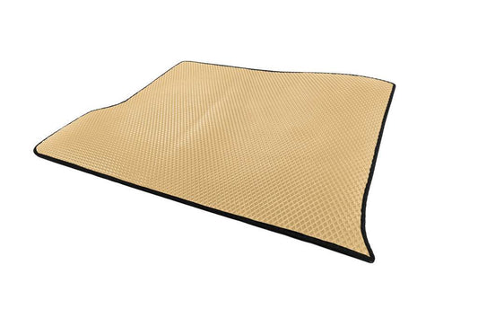 Trunk mat Short (EVA, Beige) for Nissan Patrol Y61 1997-2011 - Reelken Auto