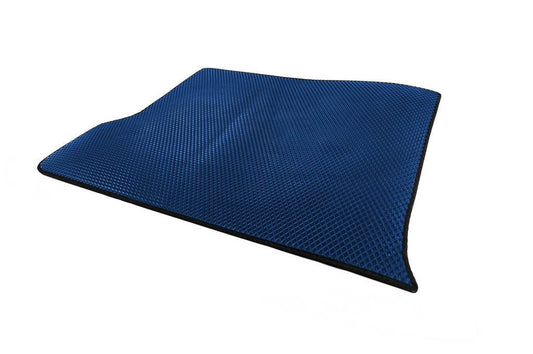 Trunk mat Short (EVA, Blue) for Nissan Patrol Y61 1997-2011 - Reelken Auto