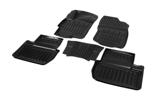 Stingray 3D mats (5 pcs, polyurethane) for Mitsubishi Lancer X 2008↗ - Reelken Auto