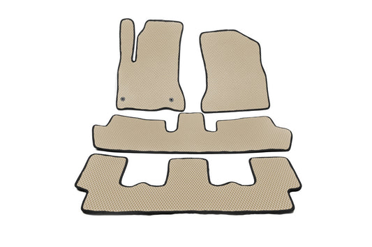 EVA Floor Mats (3 Rows, Beige) for Citroen C-4 Picasso 2006-2013 - image 1