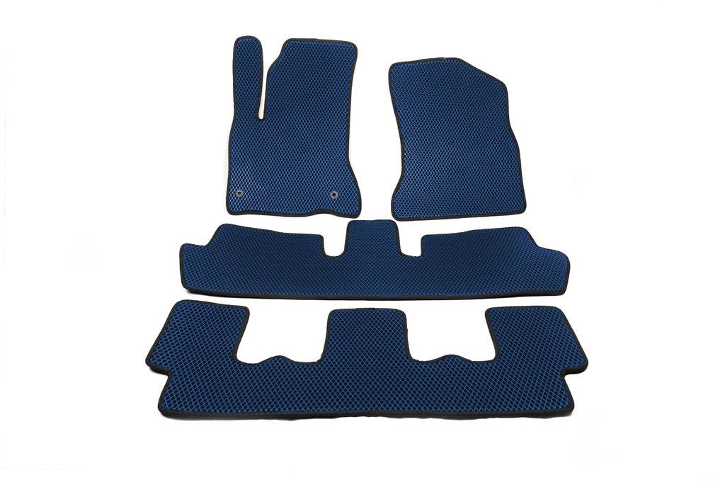 EVA mats (3 rows, blue) for Citroen C-4 Picasso 2006-2013 - Reelken Auto