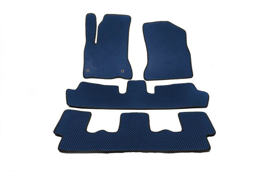 EVA mats (3 rows, blue) for Citroen C-4 Picasso 2006-2013 - Reelken Auto