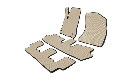 EVA mats (3 rows, beige) for Citroen C-4 Picasso 2006-2013 - Reelken Auto