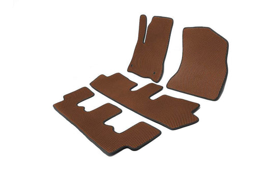EVA mats (3 rows, brown) for Citroen C-4 Picasso 2006-2013 - Reelken Auto