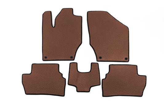 EVA mats (Brown) for Peugeot 308 2007-2013 - Reelken Auto
