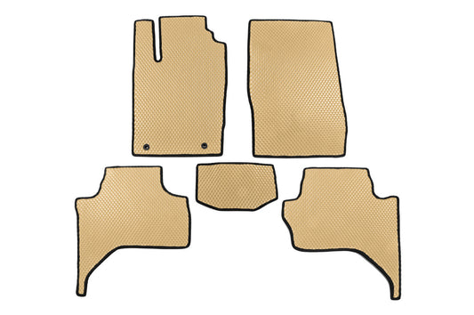 EVA floor mats (Long base, Beige) for Mitsubishi L200 2015-2024 - image 1
