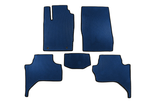 EVA floor mats (Long base, Blue) for Mitsubishi L200 2015-2024 - image 1