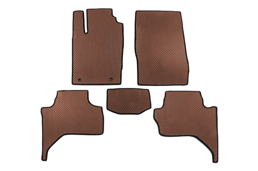 EVA car mats (Long Base, Brown) for Mitsubishi L200 2015-2024 - image 1