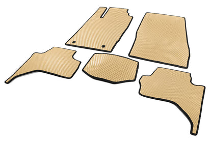 EVA floor mats (Long base, Beige) for Mitsubishi L200 2015-2024 - image 2