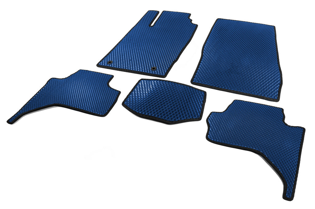 EVA floor mats (Long base, Blue) for Mitsubishi L200 2015-2024 - image 2